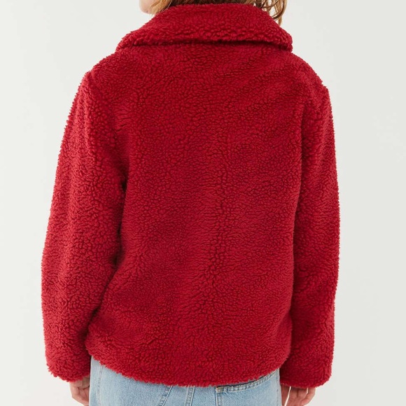 BDG Theo Fleece Teddy Jacket - Picture 3 of 8
